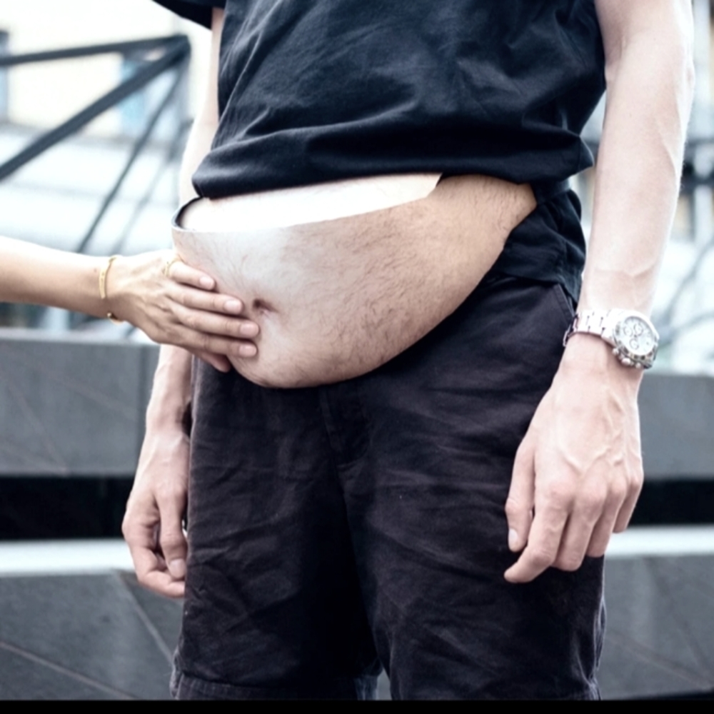 Hairy Beer Belly Fanny Pack Pocket Travel Novelty Waist Bag - Picture 2 of 8